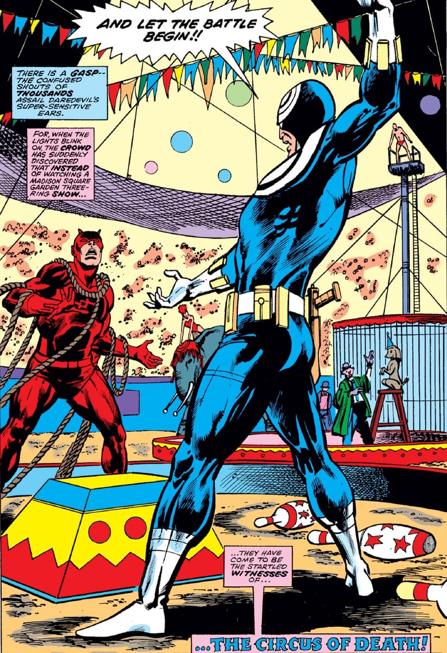Bullseye’s first appearance in DAREDEVIL (1964) #131.