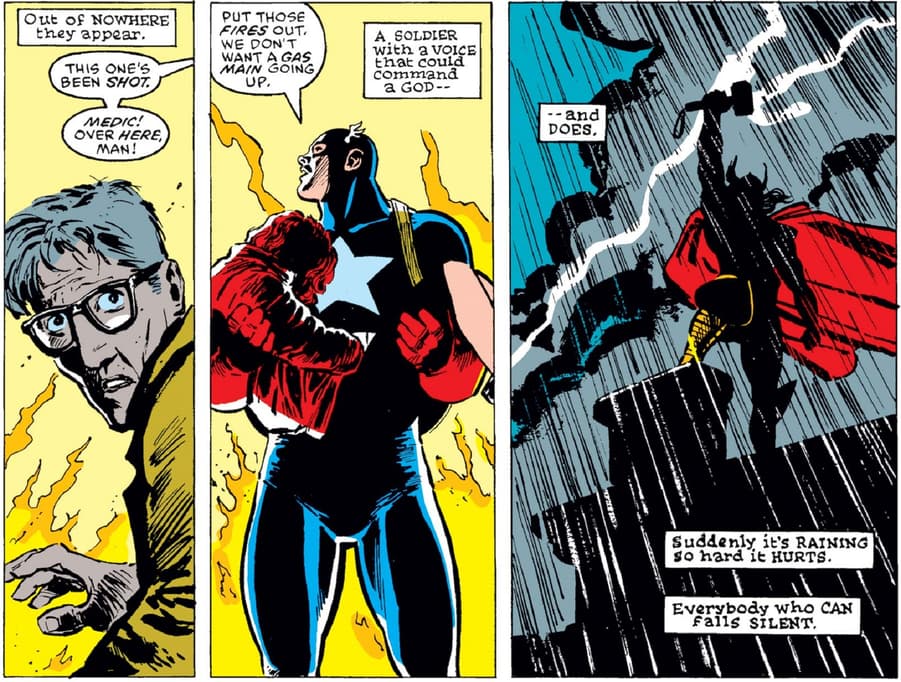 The Avengers assemble in DAREDEVIL (1964) #233.