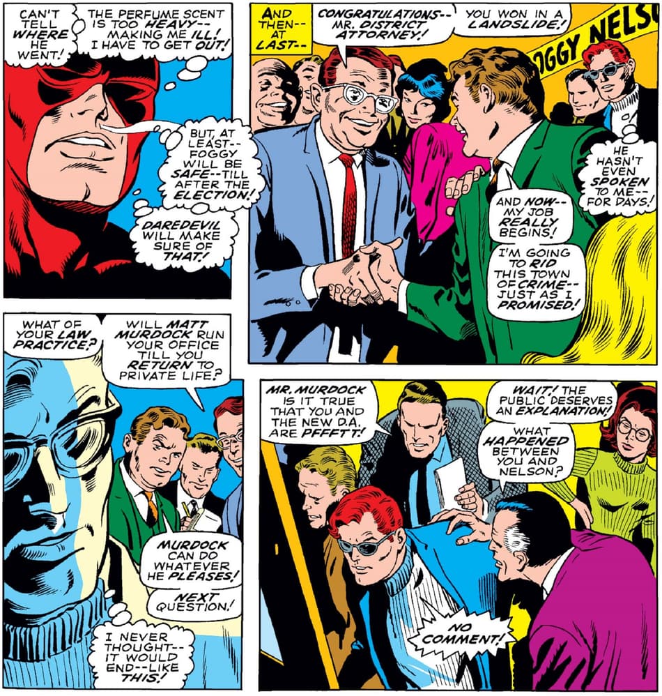 Foggy Nelson becomes a District Attorney in DAREDEVIL (1964) #48.