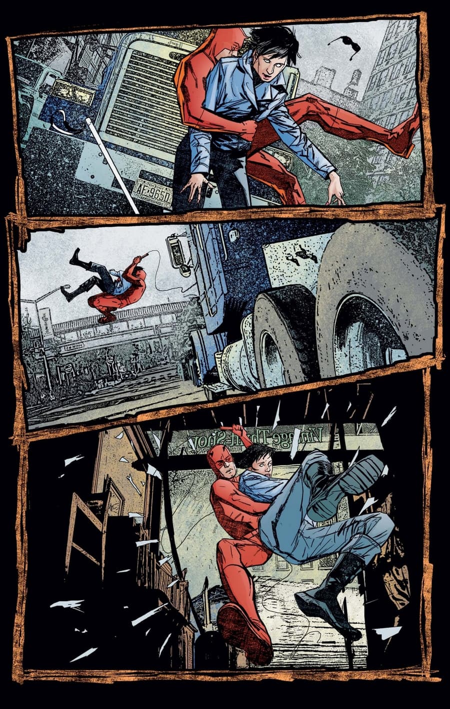 DAREDEVIL (1998) #41 page by Brian Michael Bendis and Alex Maleev