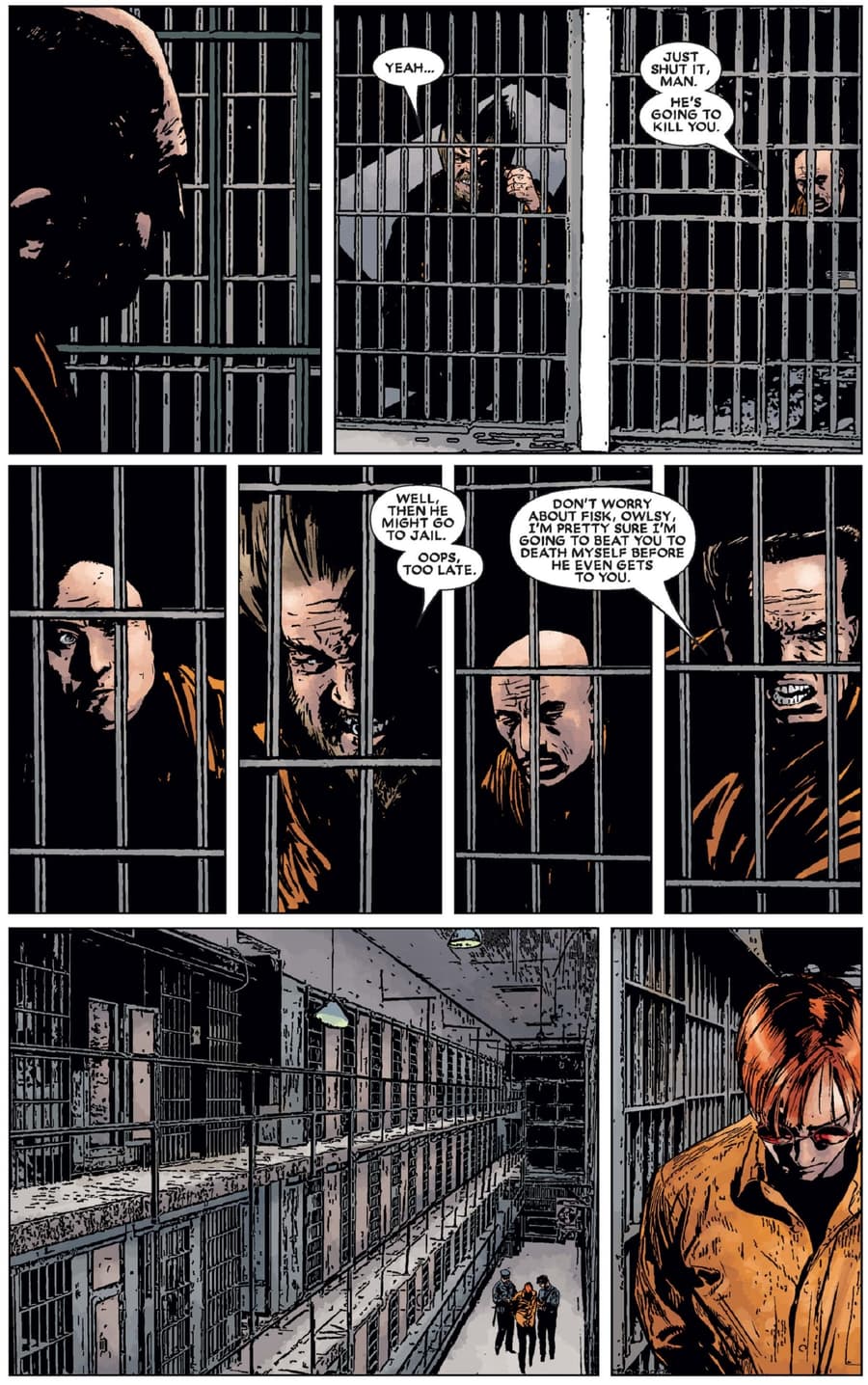 DAREDEVIL (1998) #81: Matt Murdock, the Man Behind Bars.
