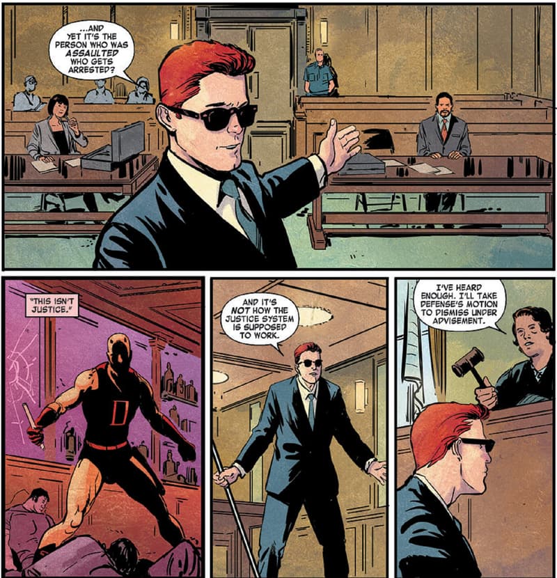 Matt Murdock in action from DAREDEVIL (2014) #15.1.
