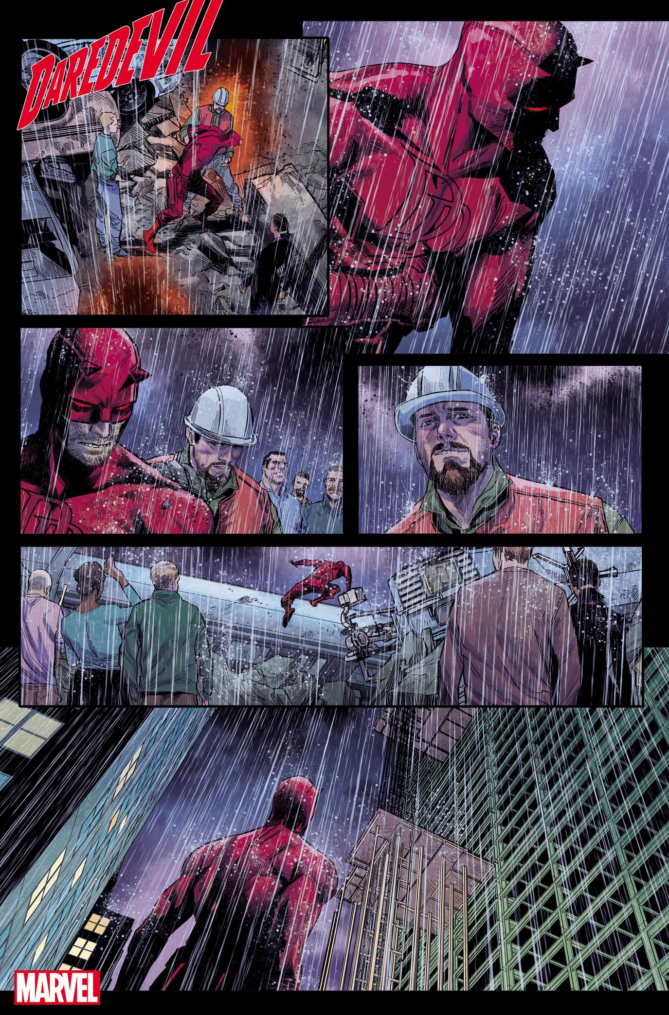 DAREDEVIL #2 interior page by Marco Checchetto