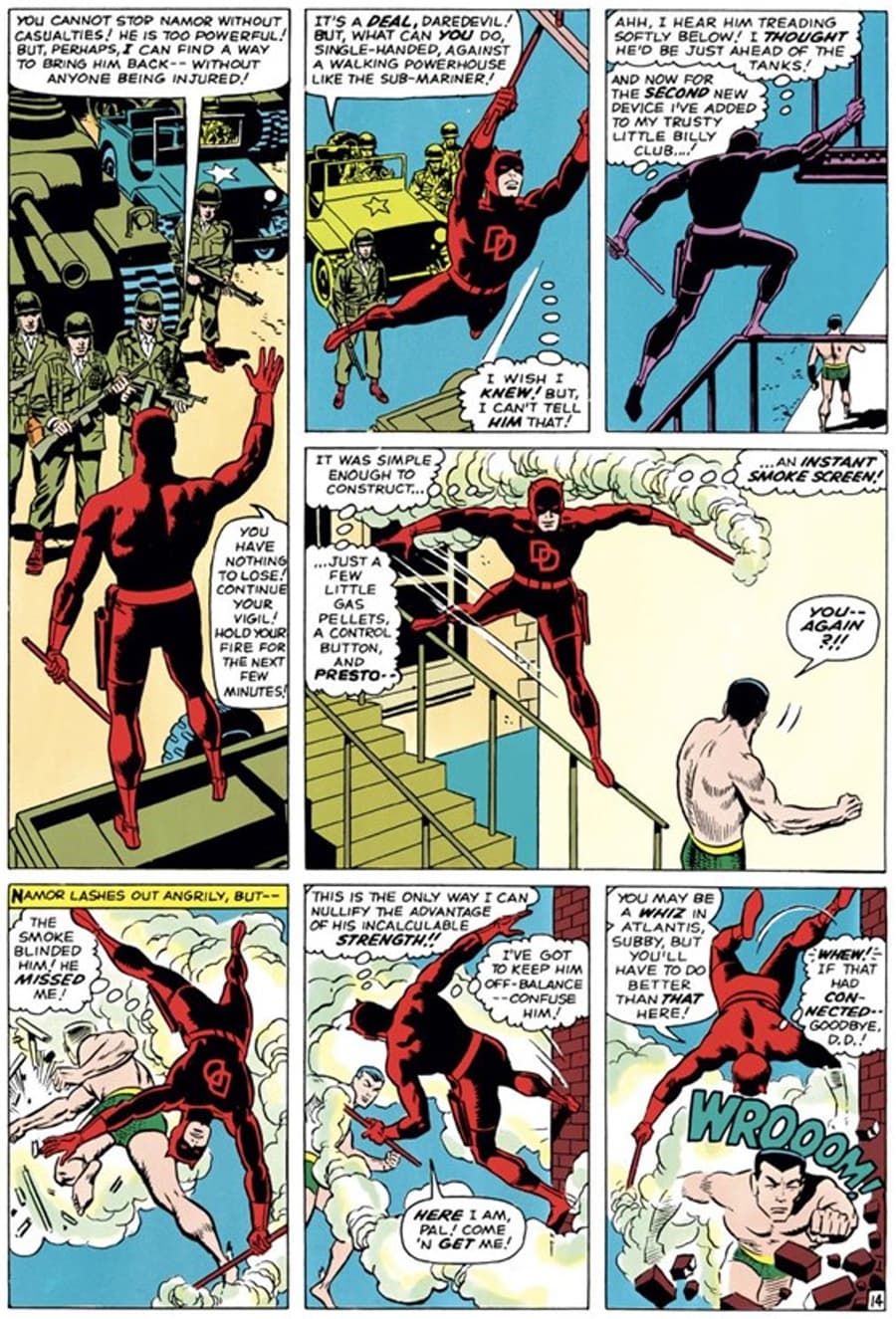DAREDEVIL (1964) #7 page by Stan Lee and Wally Wood