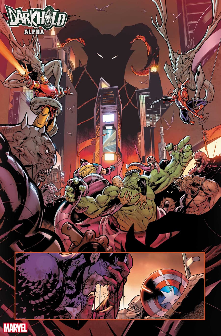 THE DARKHOLD ALPHA #1 preview art by Cian Tormey with colors by Jesus Aburtov