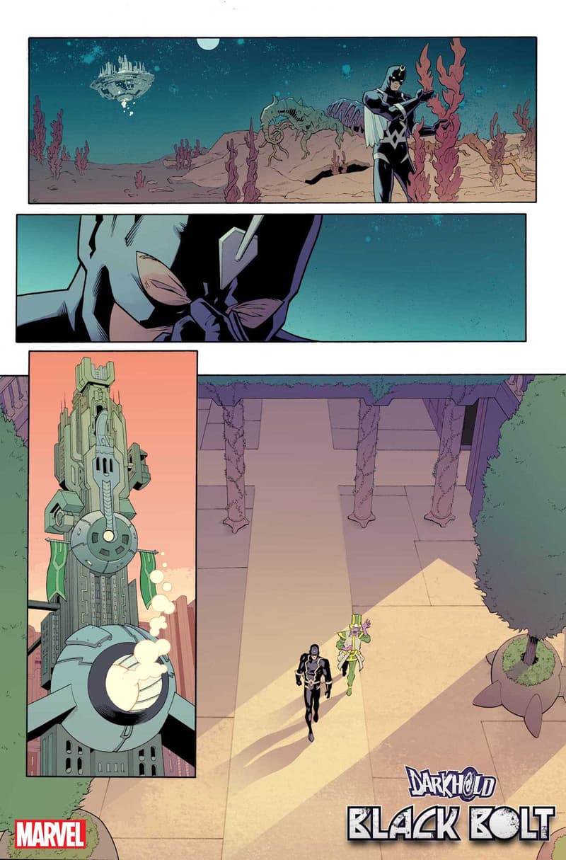 THE DARKHOLD: BLACK BOLT #1 preview art by David Cutler with inks by Roberto Poggi and colors by Matt Milla