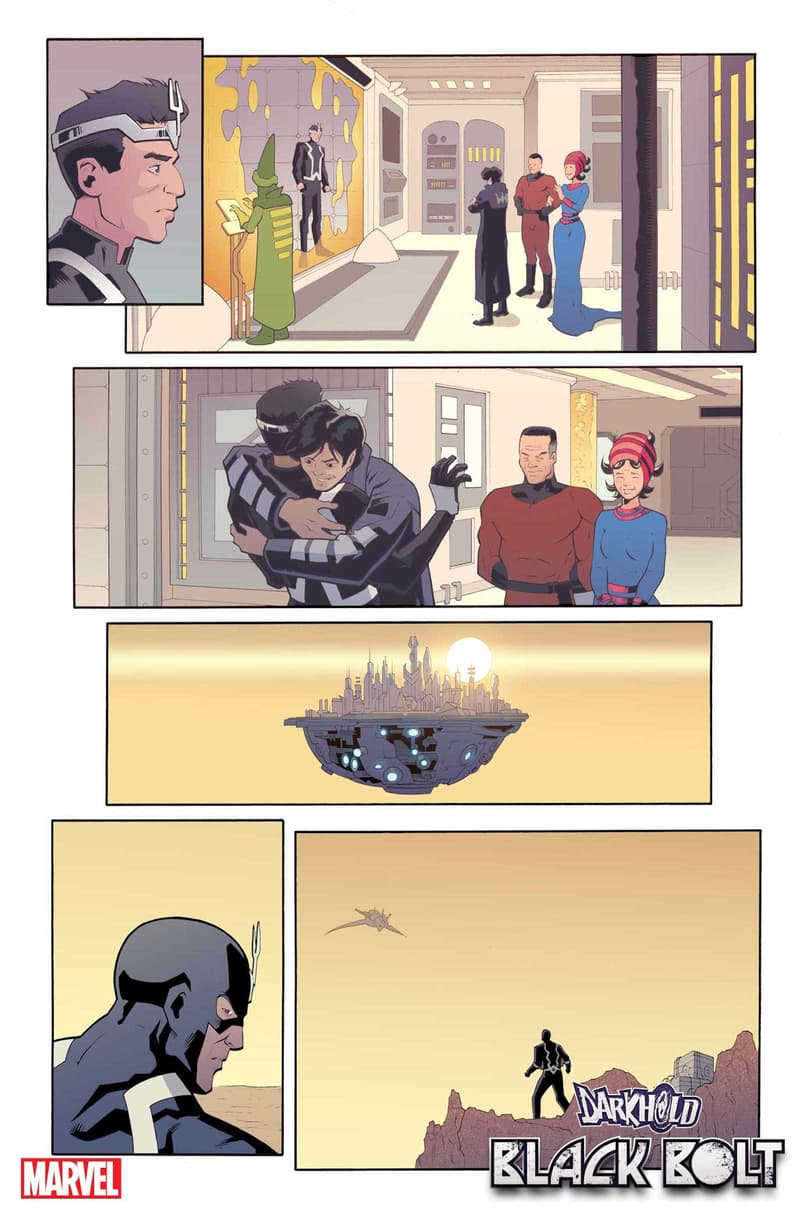 THE DARKHOLD: BLACK BOLT #1 preview art by David Cutler with inks by Roberto Poggi and colors by Matt Milla