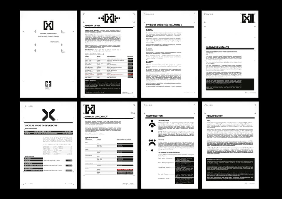 Dawn of X - Design Language by Tom Muller