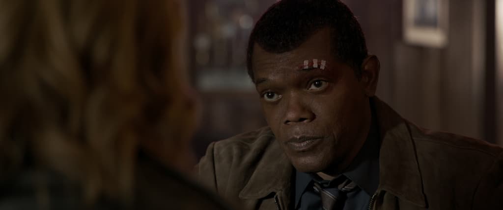 Nick Fury in Captain Marvel