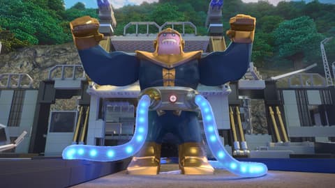 Image for Thanos Grows Stronger in a New ‘LEGO Marvel Super Heroes – Black Panther: Trouble in Wakanda’ Short