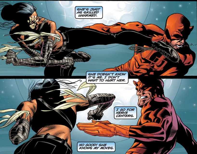 Daredevil fighting Echo