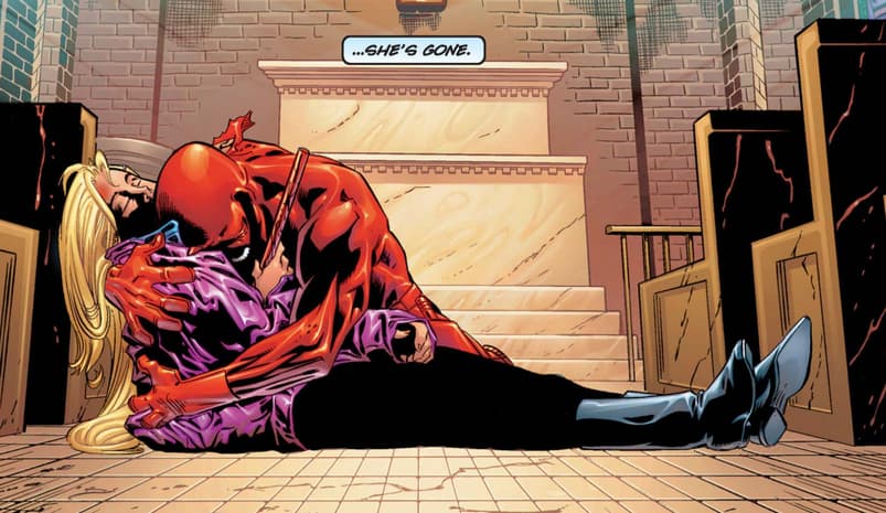 Karen dies in Daredevil's arms