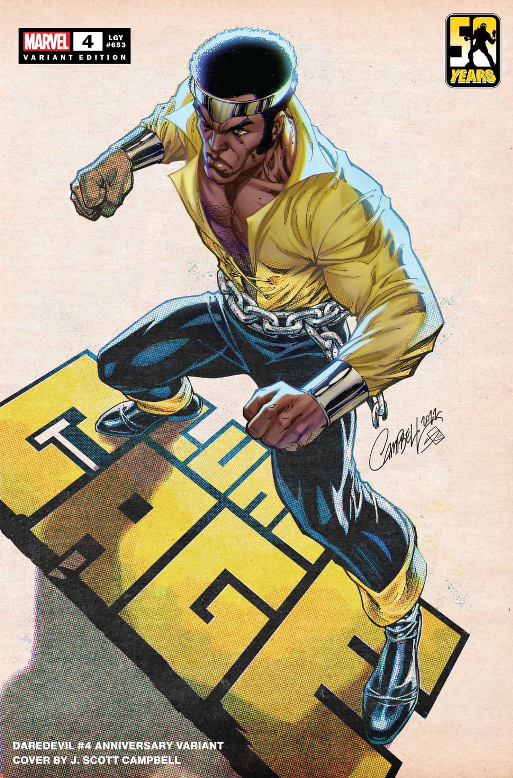 Roux Gør livet Minearbejder Celebrating 50 Years Of Luke Cage with J. Scott Campbell's Newest  Anniversary Cover | Marvel