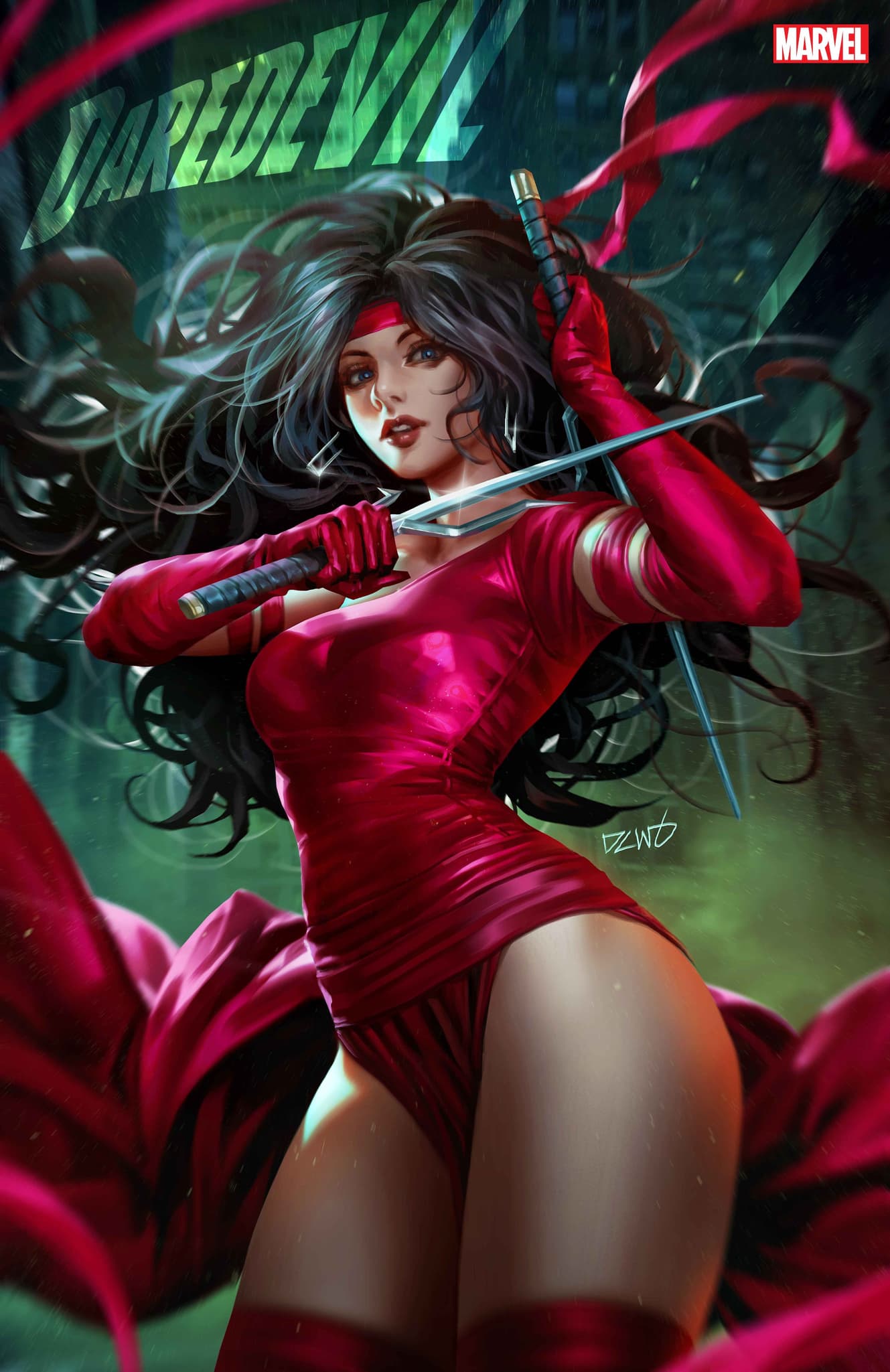 DAREDEVIL #11 Elektra Variant Cover by Derrick Chew