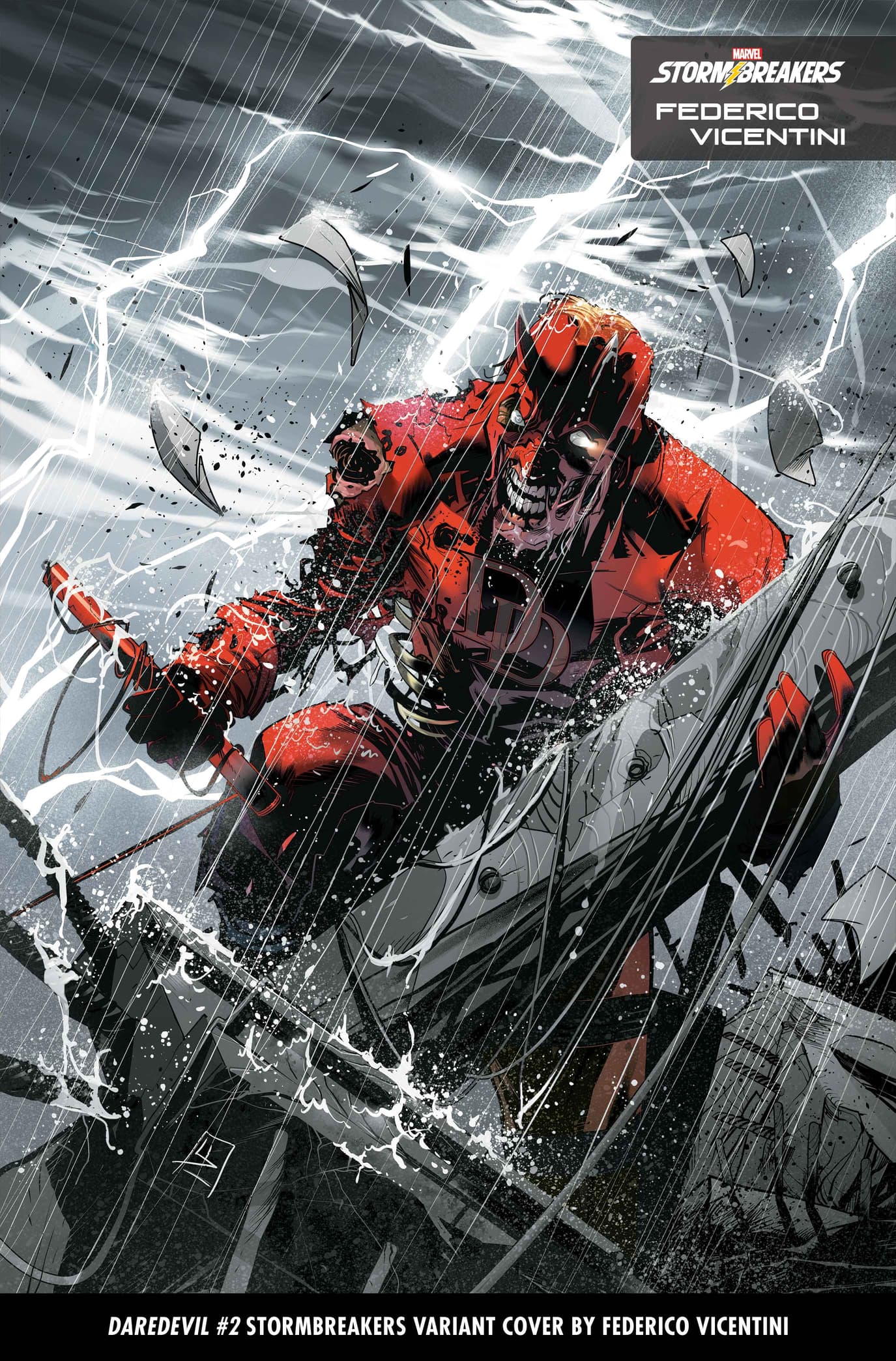 DAREDEVIL #2 Stormbreakers Variant Cover by Federico Vicentini