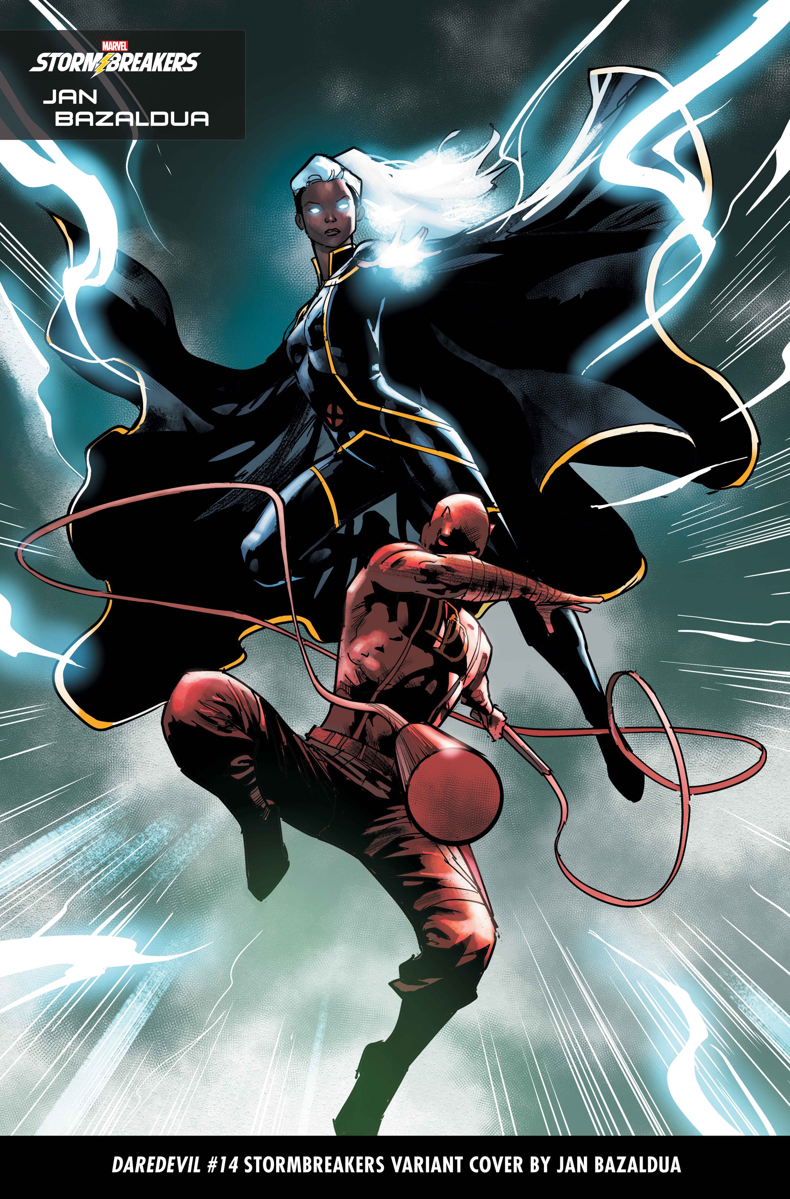 DAREDEVIL #14 STORMBREAKERS VARIANT COVER BY JAN BAZALDUA
