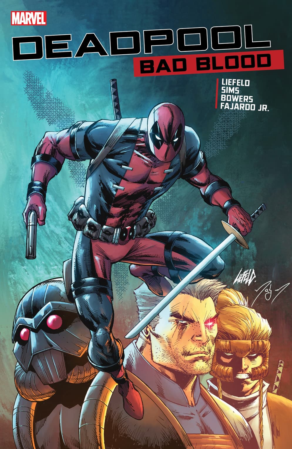 DEADPOOL: BAD BLOOD cover by Rob Liefeld