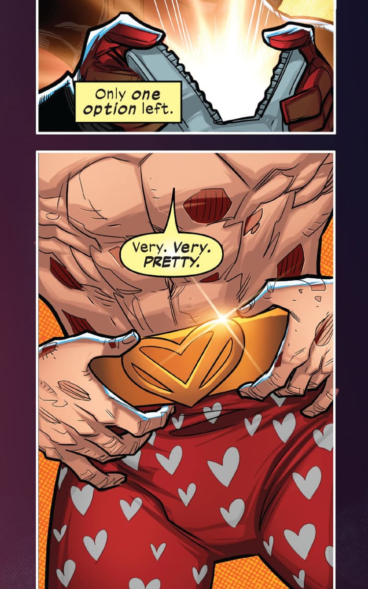 Preview panels from LOVE UNLIMITED: DEADPOOL LOVES THE MARVEL UNIVERSE INFINITY COMIC #37.
