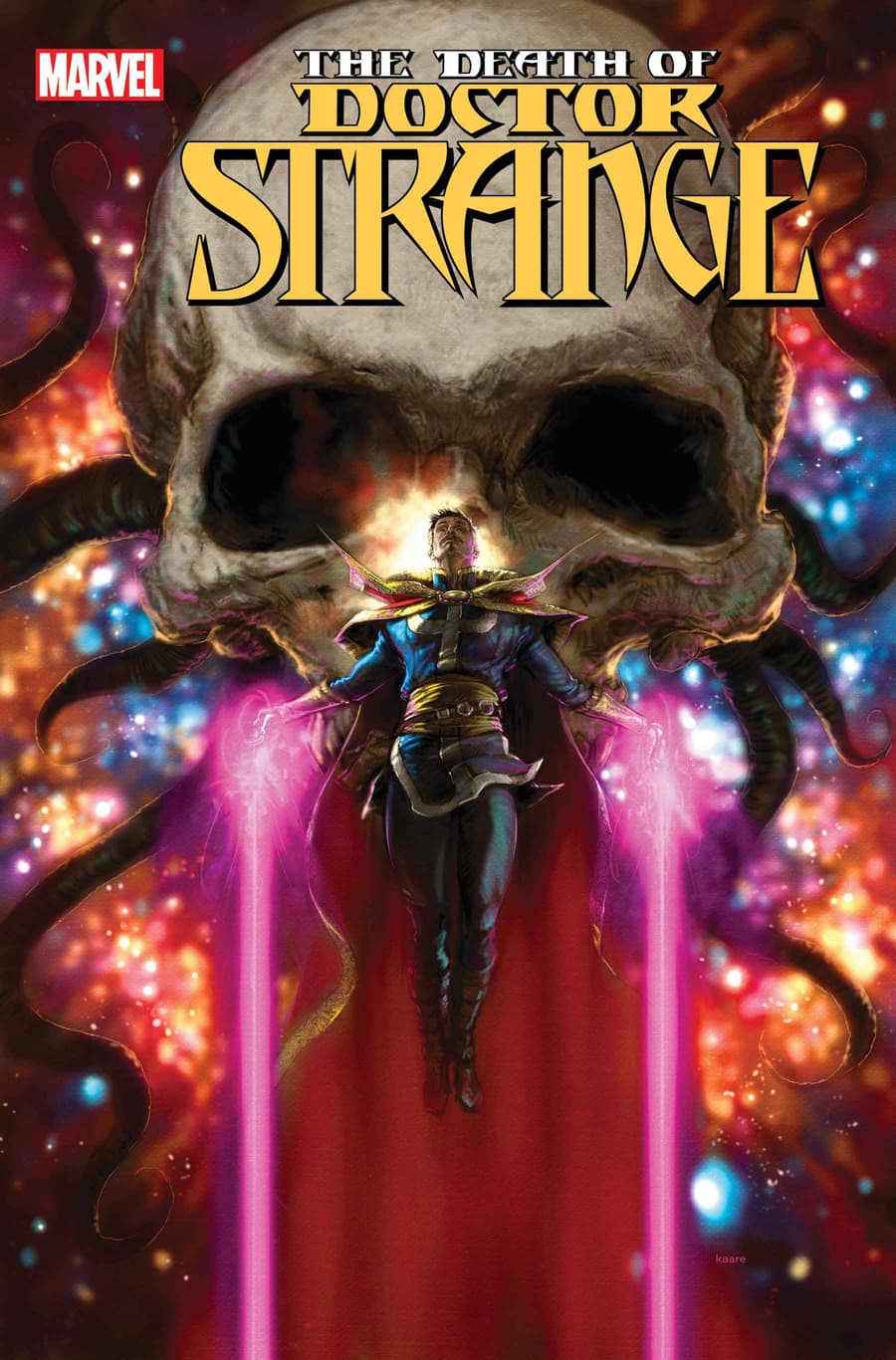 DEATH OF DOCTOR STRANGE #1 cover by Kaare Andrews