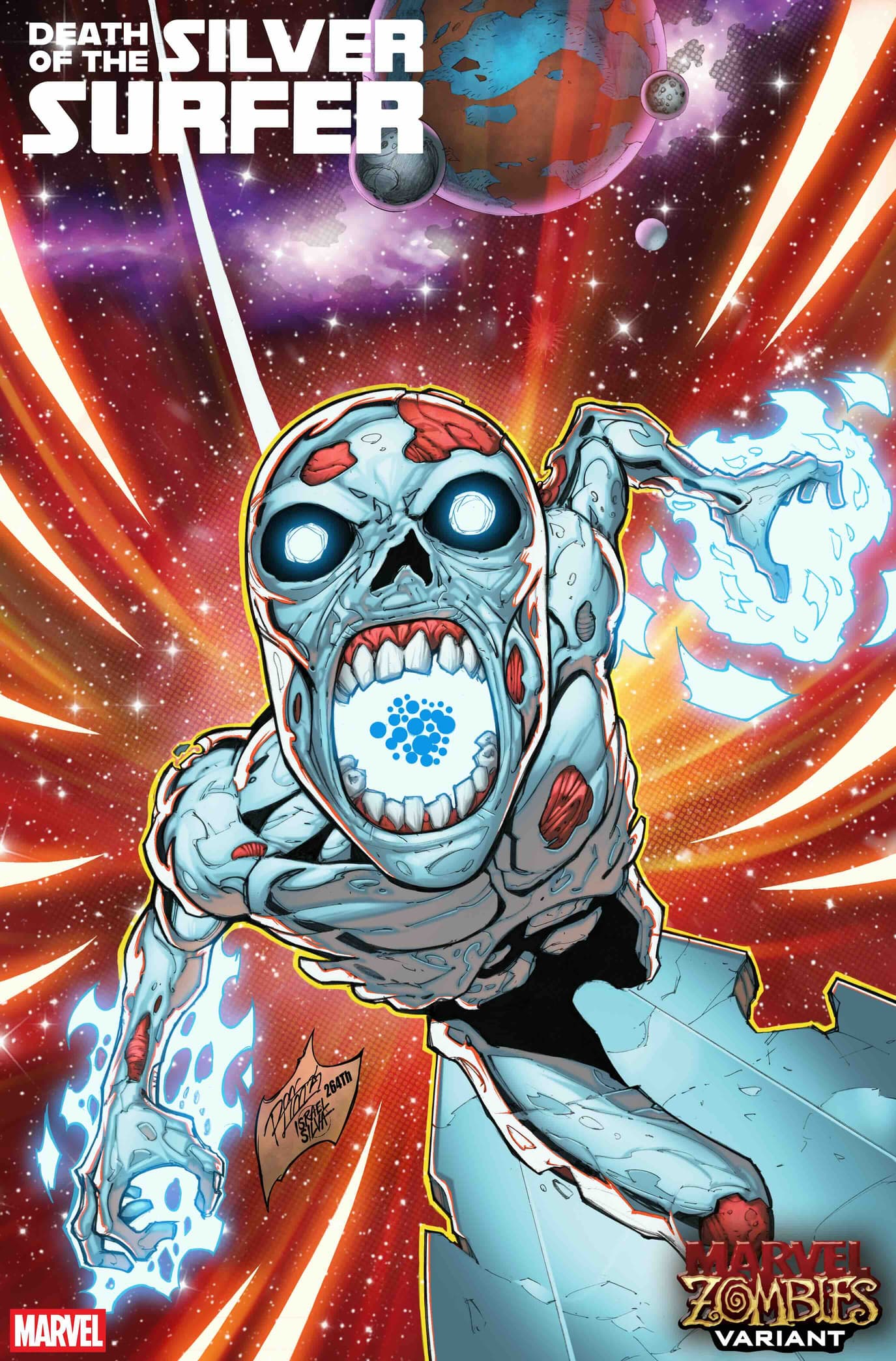 DEATH OF THE SILVER SURFER #5 Marvel Zombies Variant Cover by RON LIM