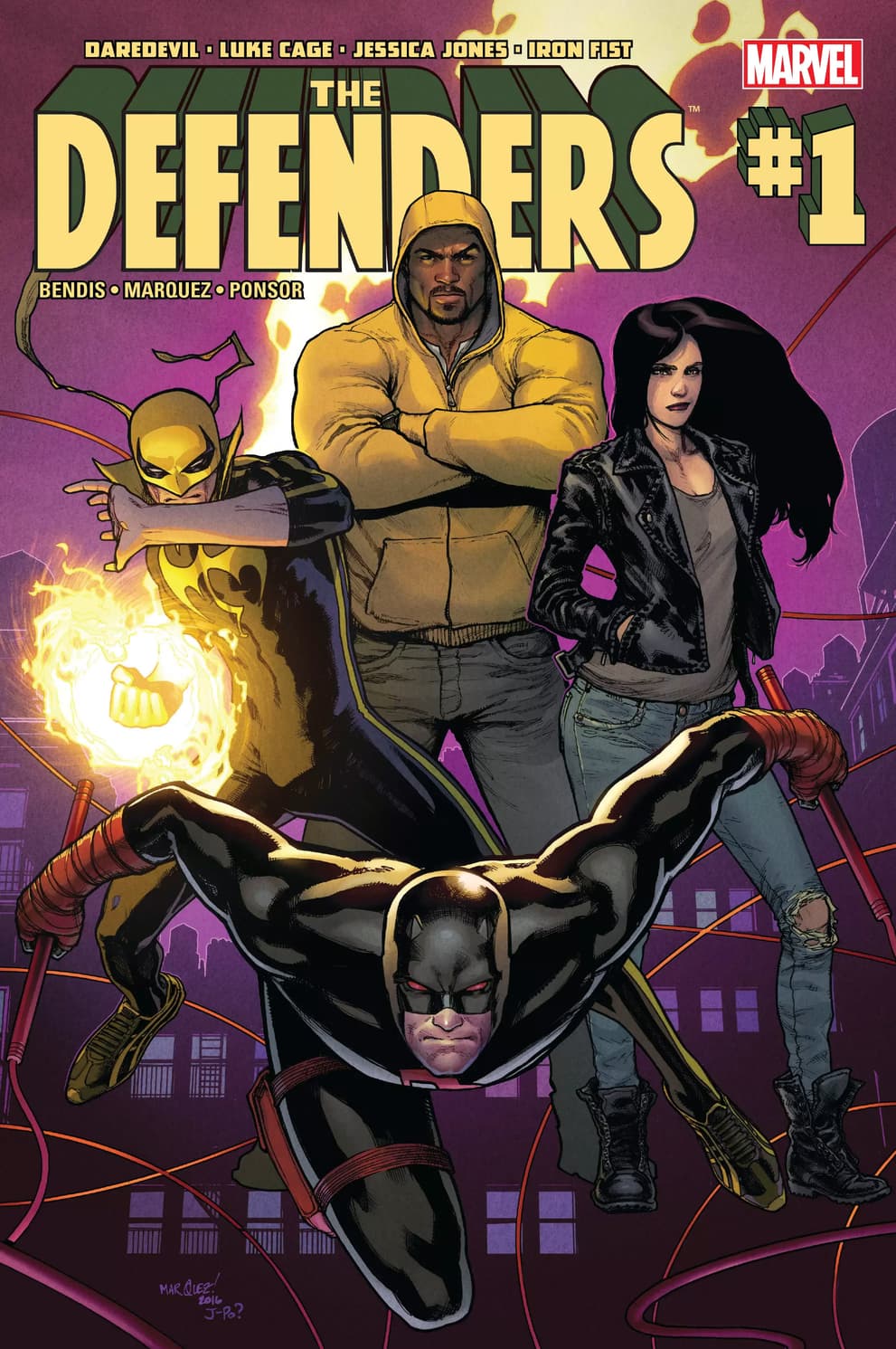 DEFENDERS (2017) #1 cover by David Marquez