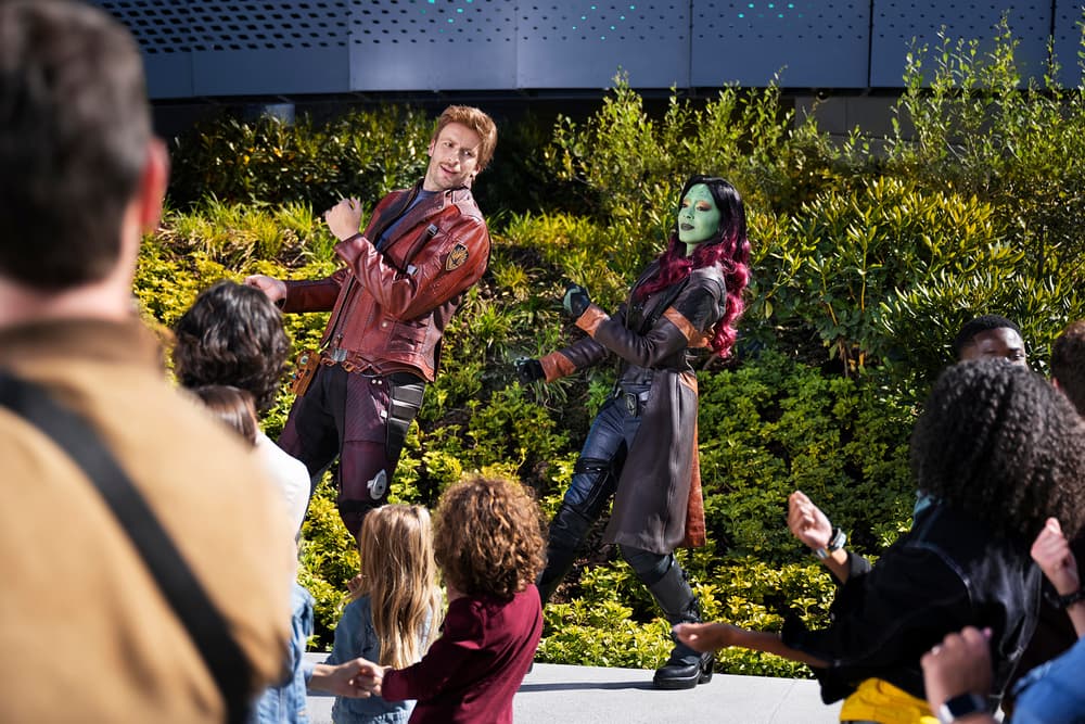 Star-Lord and Gamora at Avengers Campus - Disneyland Paris