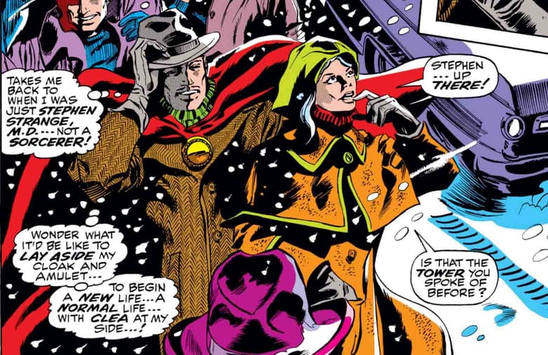 Doctor Strange and Clea at New Year's