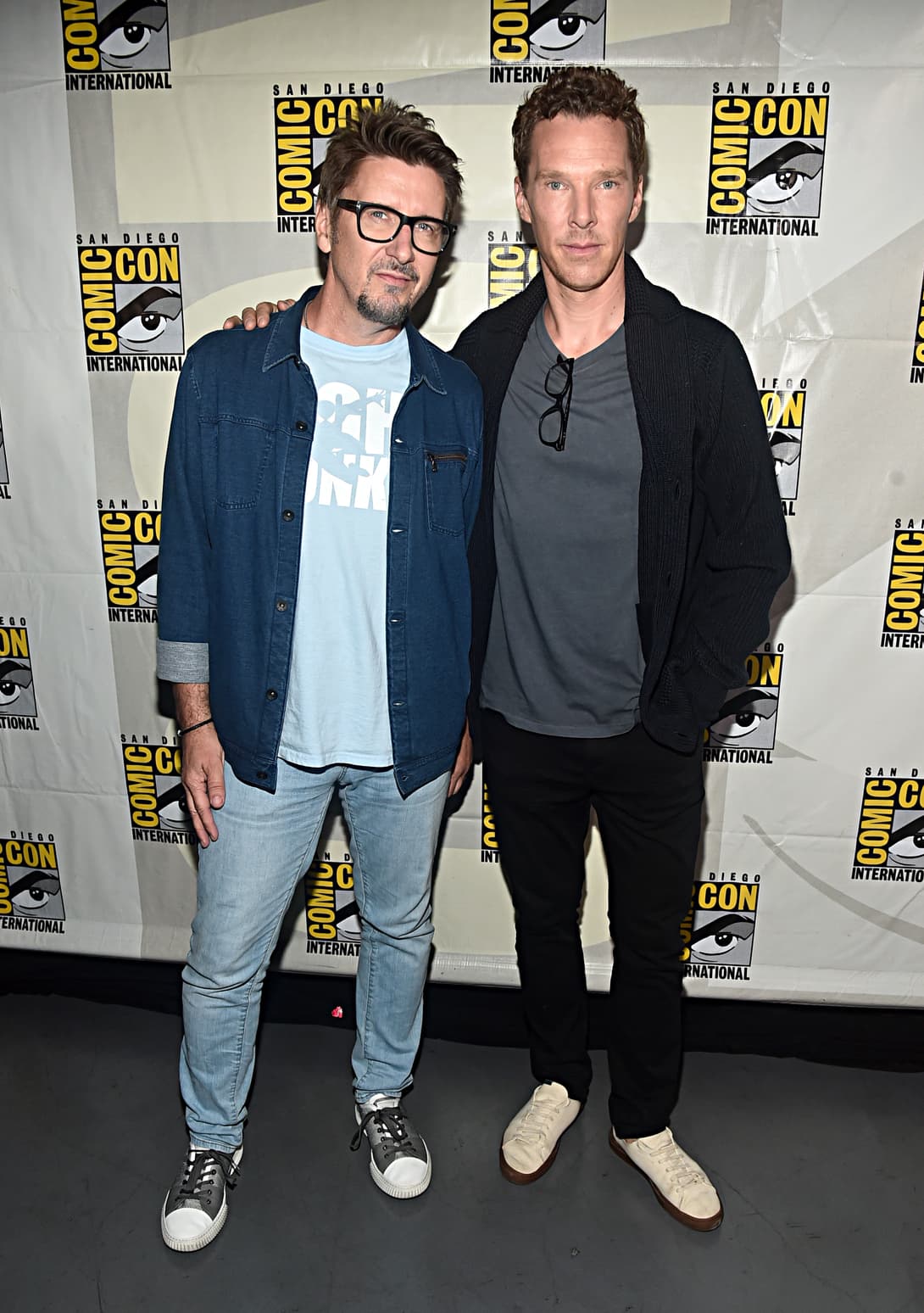 Scott Derrickson and Benedict Cumberbatch