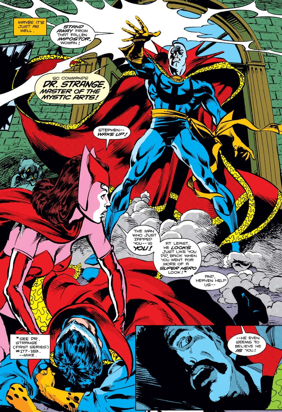 Doctor Strange versus the Necromancer in DOCTOR STRANGE, SORCERER SUPREME (1988) #46.