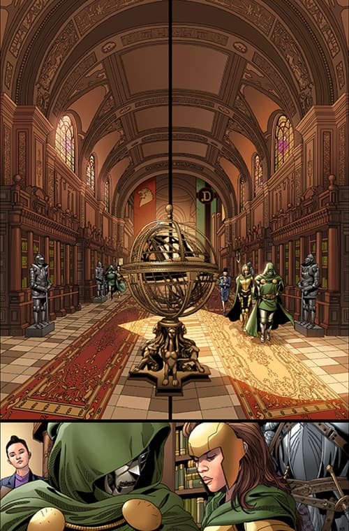 DOCTOR DOOM #1 interiors by Salvador Larroca and Guru-eFX