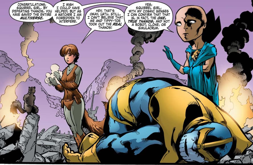 Squirrel Girl kills Thanos