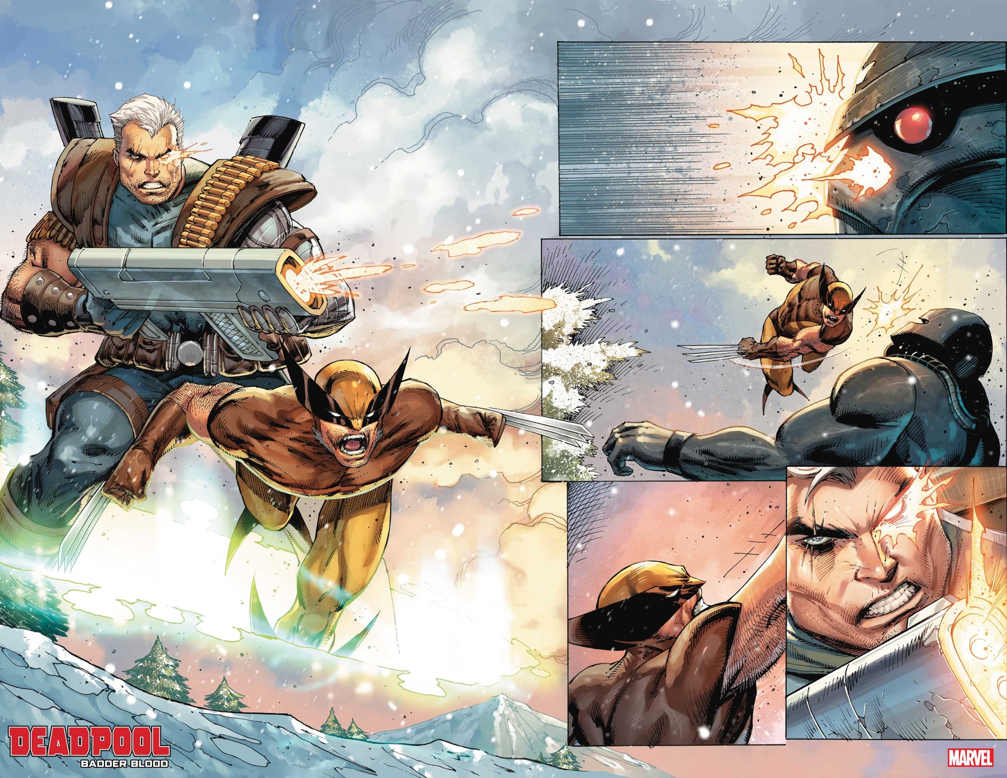 DEADPOOL: BADDER BLOOD #1 interior artwork by Rob Liefeld