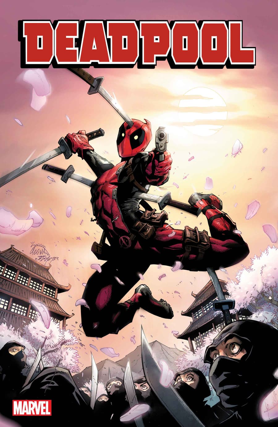 DEADPOOL #1 variant cover by Miguel Mercado
