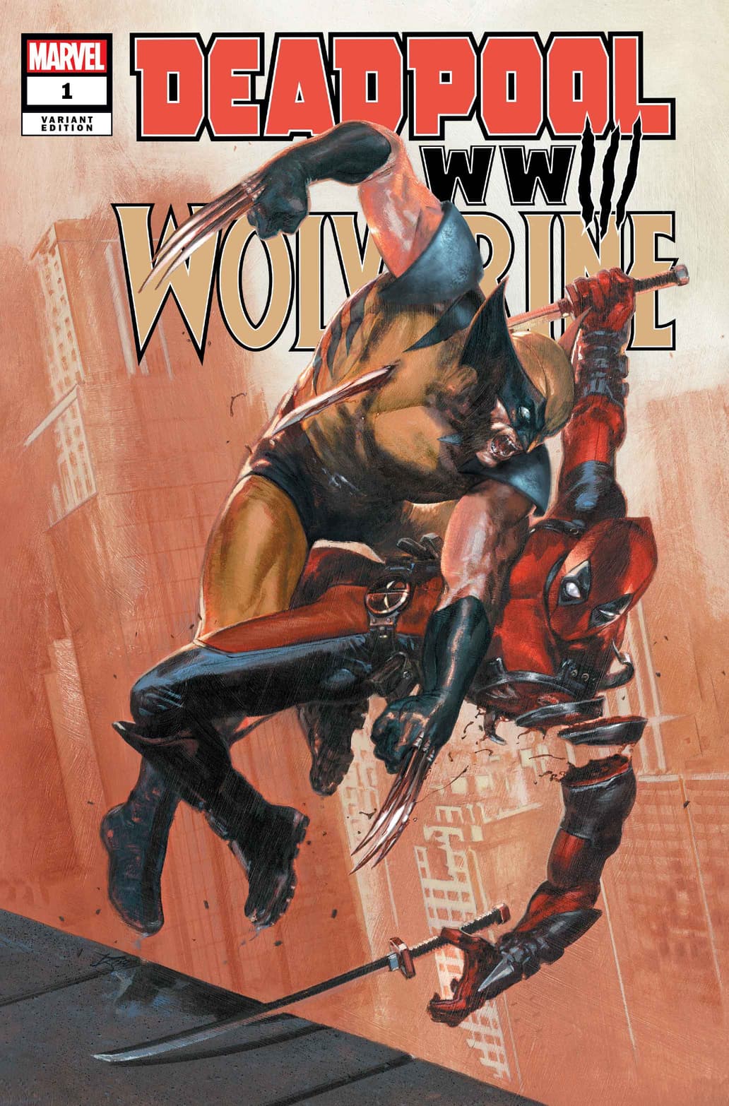 DEADPOOL & WOLVERINE: WWIII (2024) #1 variant cover by Gabriele Dell'Otto