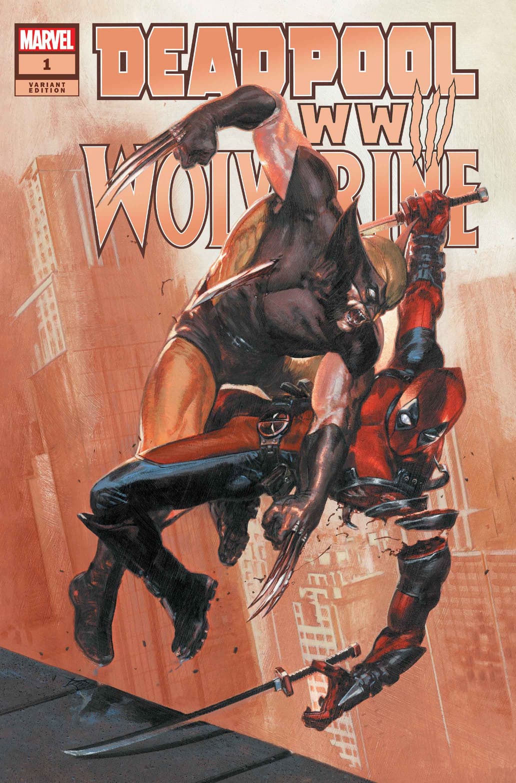 DEADPOOL & WOLVERINE: WWIII #1 Promo Surprise Variant Cover by Gabriele Dell'Otto