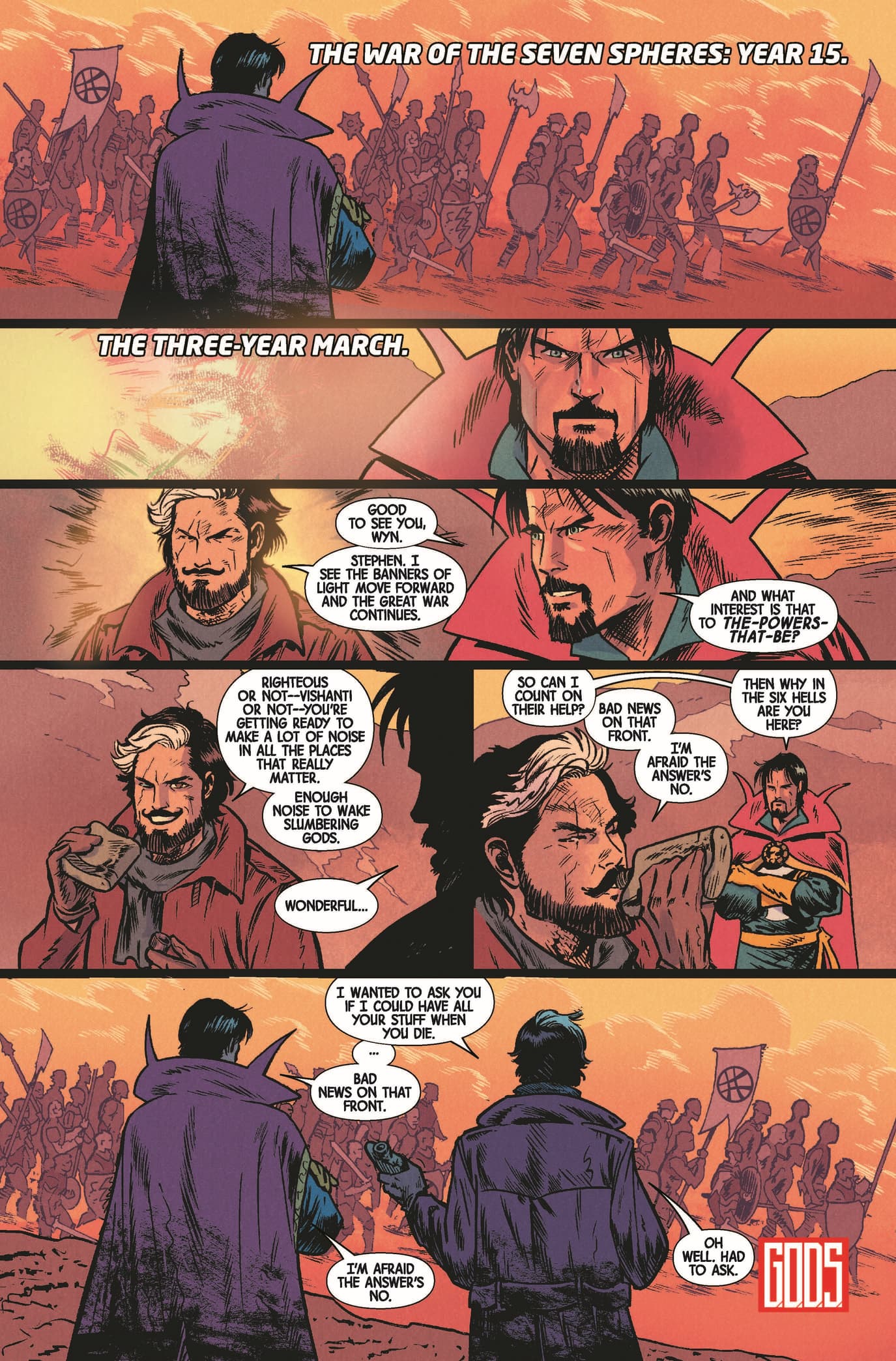 DOCTOR STRANGE (2023) #6: G.O.D.S. Bonus Page by Jonathan Hickman and Juan Gedeon