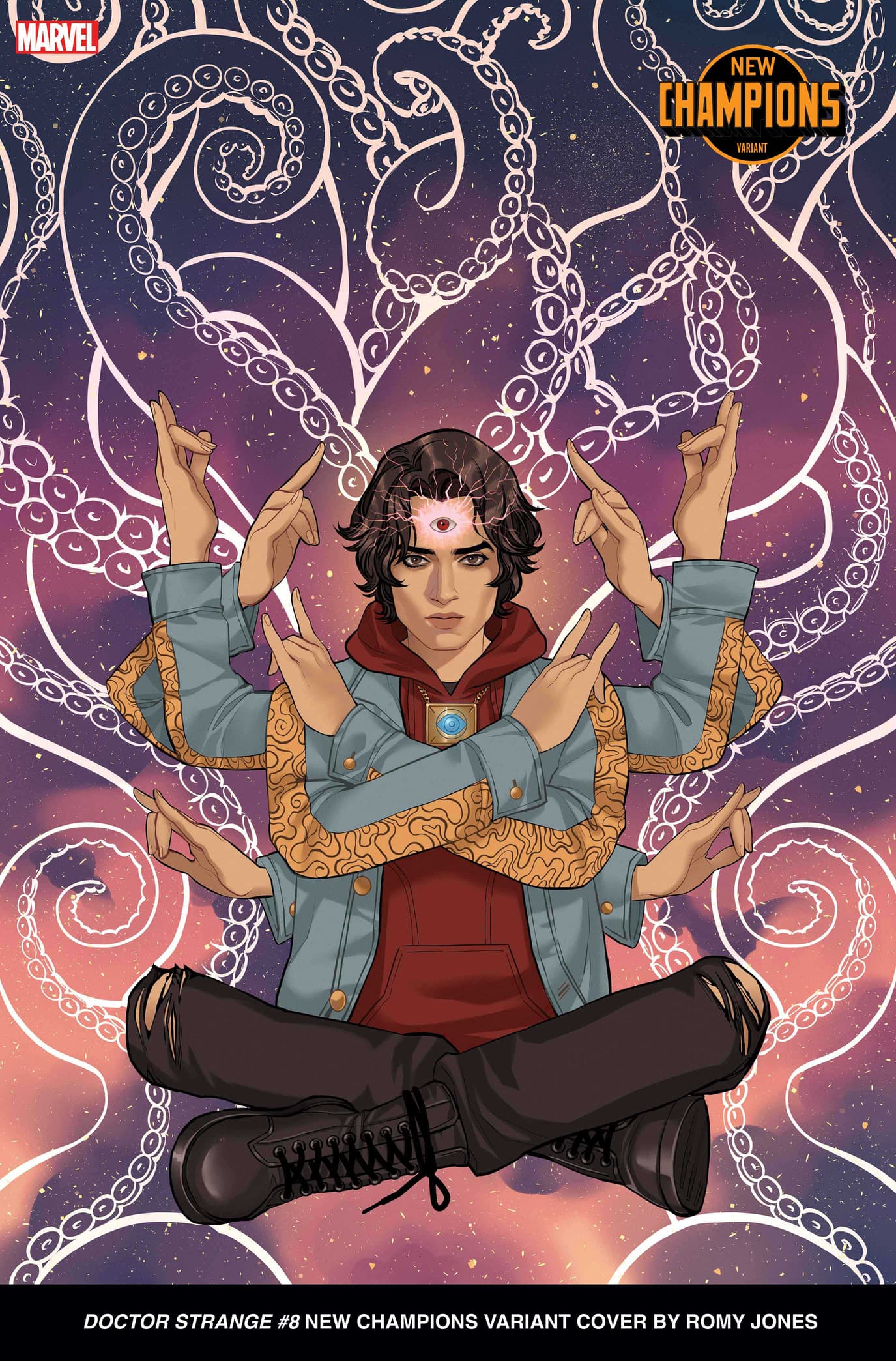 DOCTOR STRANGE #8 New Champions Variant Cover by Romy Jones