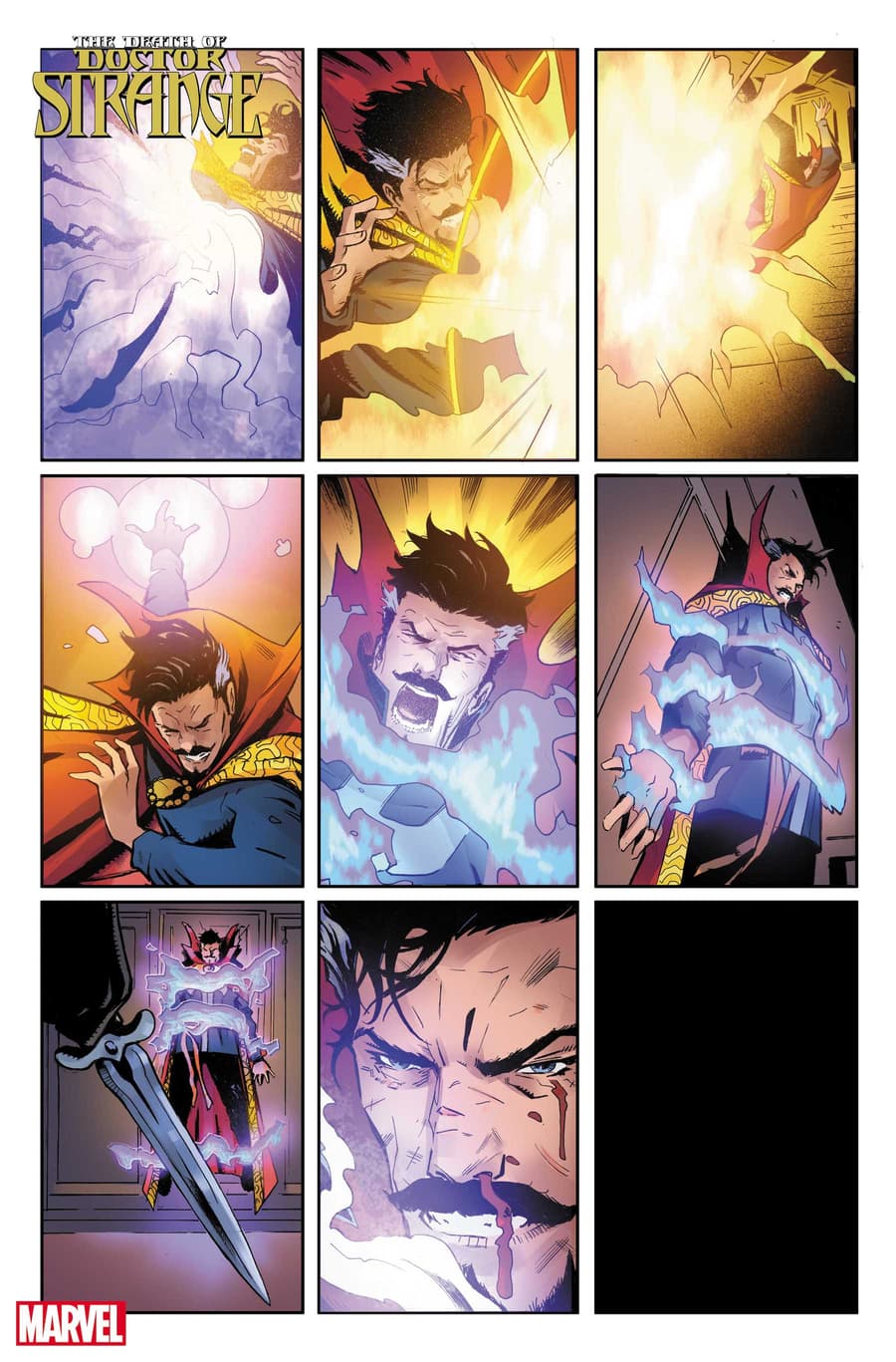DEATH OF DOCTOR STRANGE #1 preview art by Lee Garbett with colors by Antonio Fabela