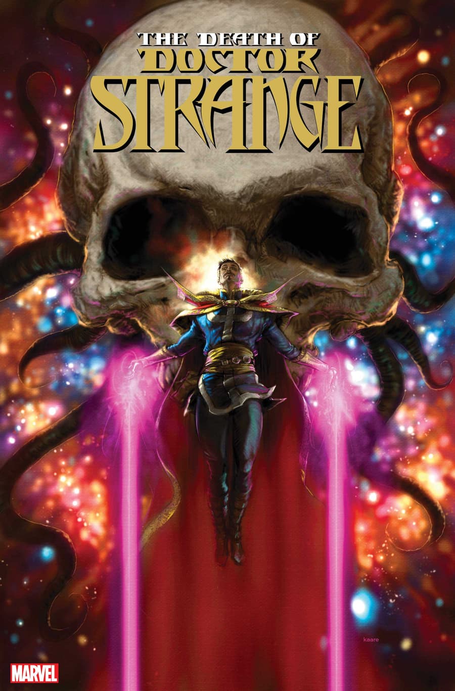 DEATH OF DOCTOR STRANGE #1 cover by Kaare Andrews