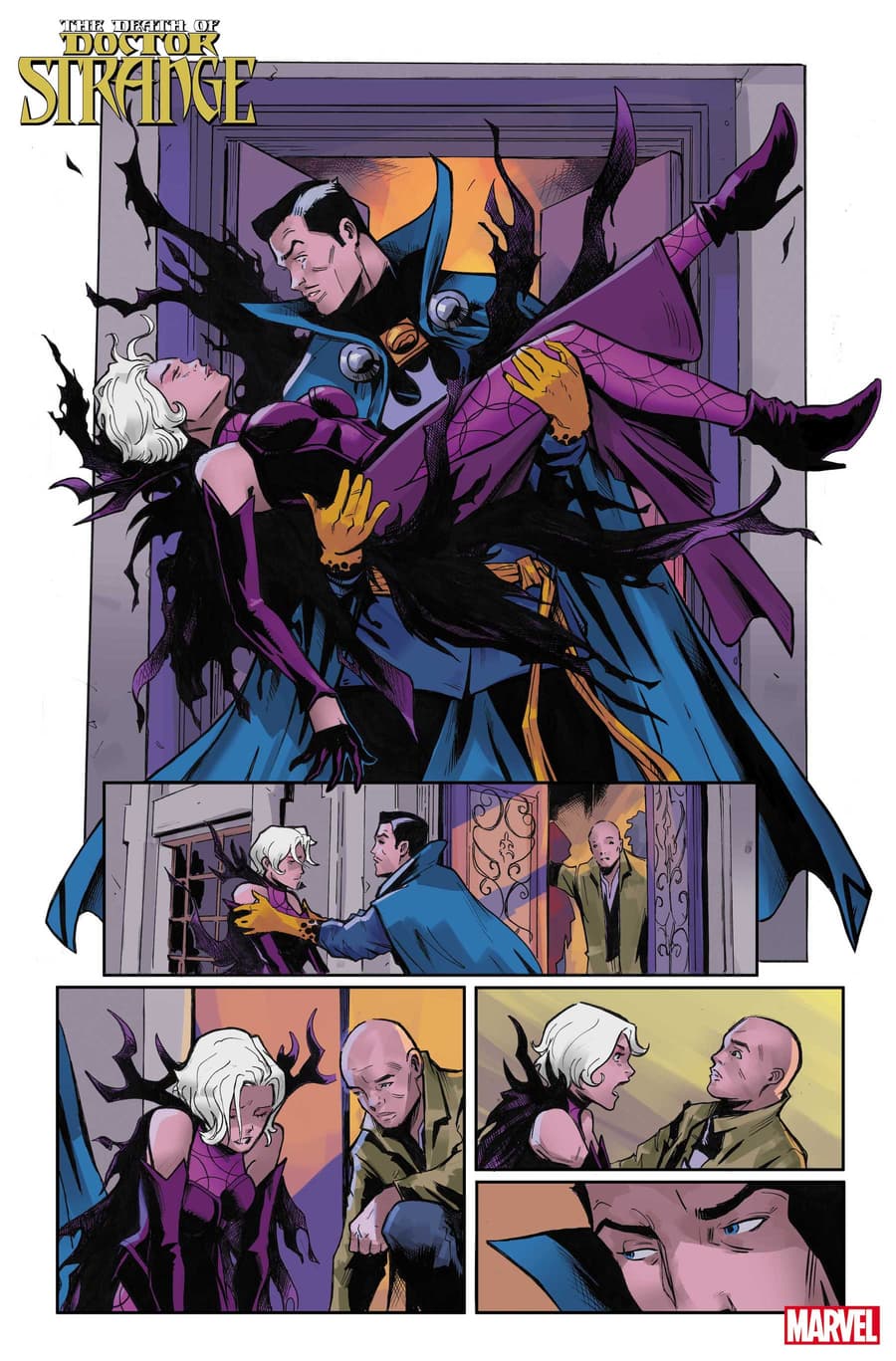 DEATH OF DOCTOR STRANGE #2 preview art by Lee Garbett with colors by Antonio Fabela