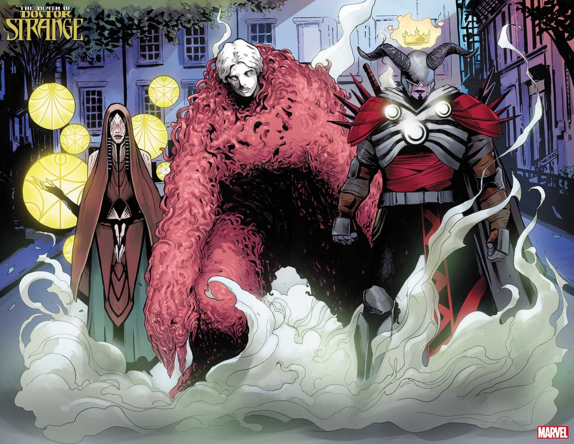 DEATH OF DOCTOR STRANGE #2 preview art by Lee Garbett with colors by Antonio Fabela