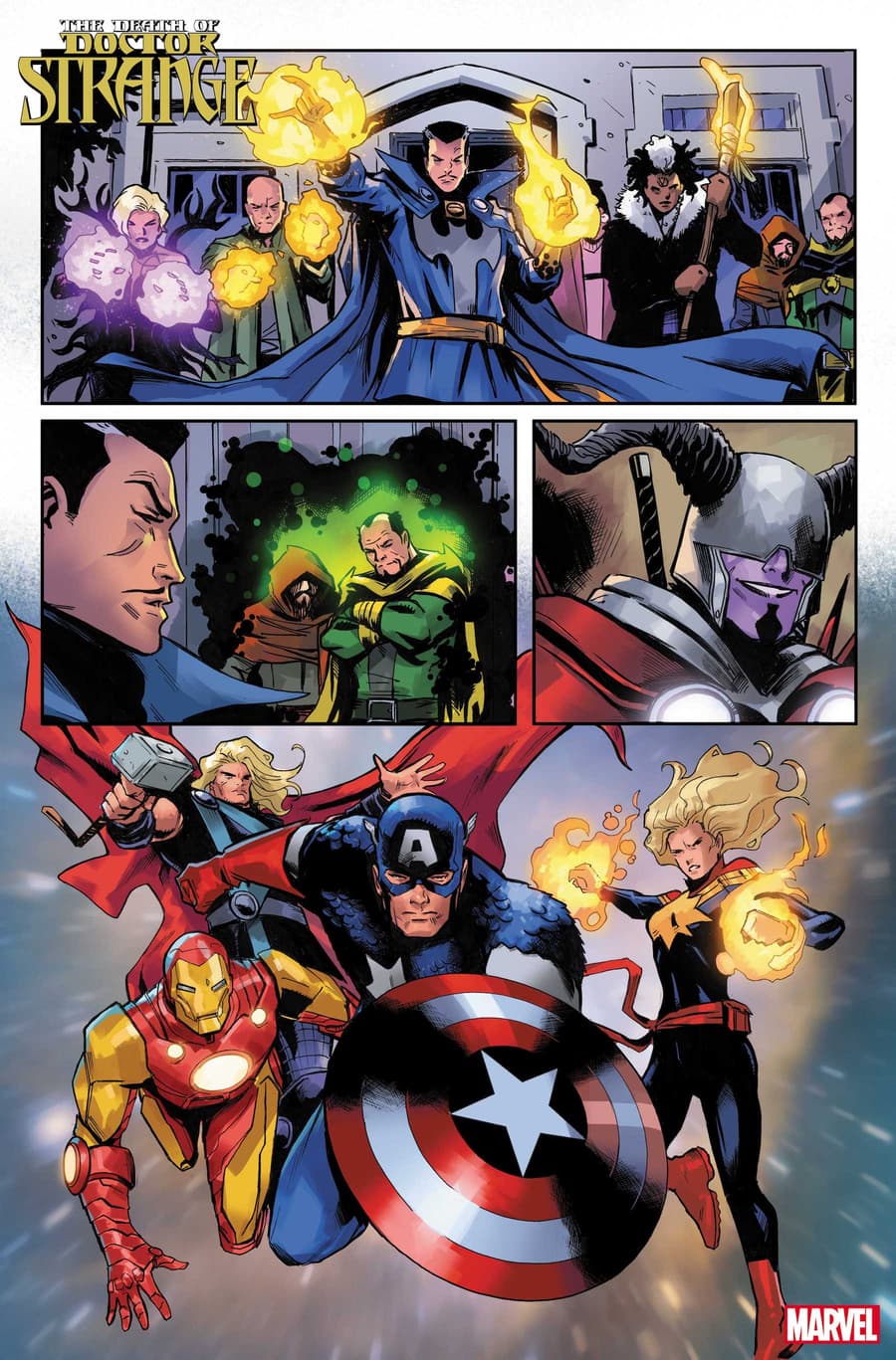 DEATH OF DOCTOR STRANGE #2 preview art by Lee Garbett with colors by Antonio Fabela
