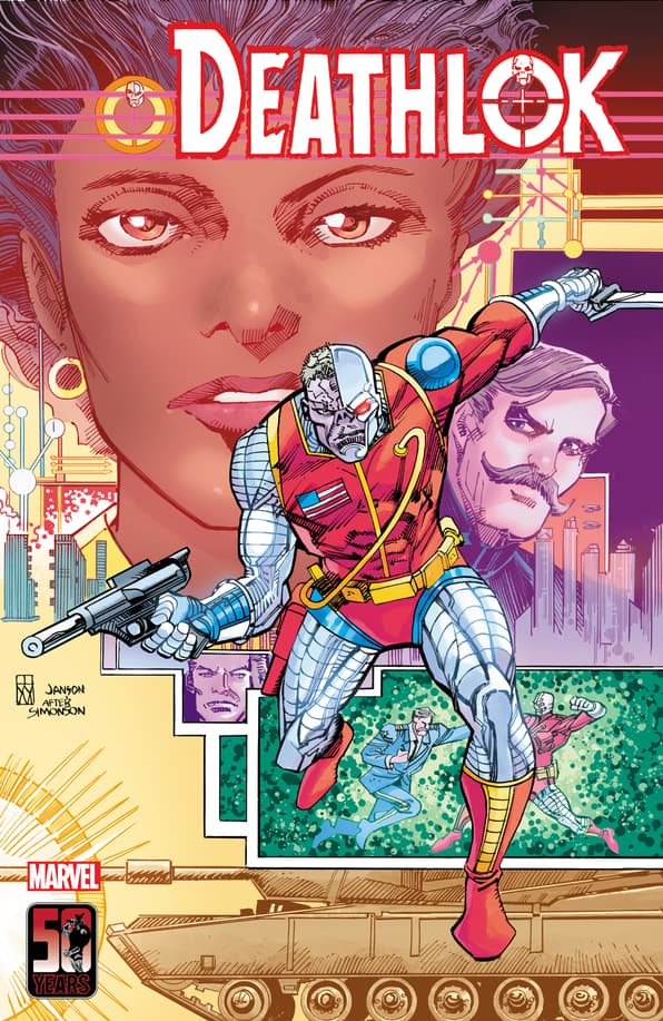 DEATHLOK 50TH ANNIVERSARY SPECIAL #1 variant cover by Denys Cowan