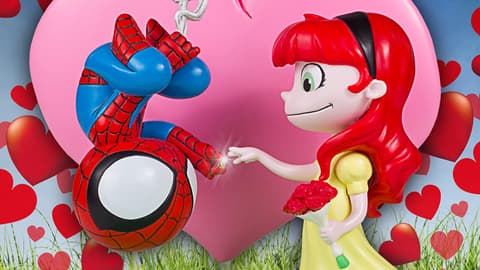 Image for Gentle Giant Ltd’s New Spider-Man and Mary Jane Animated Statue Brings the ‘Awww!’