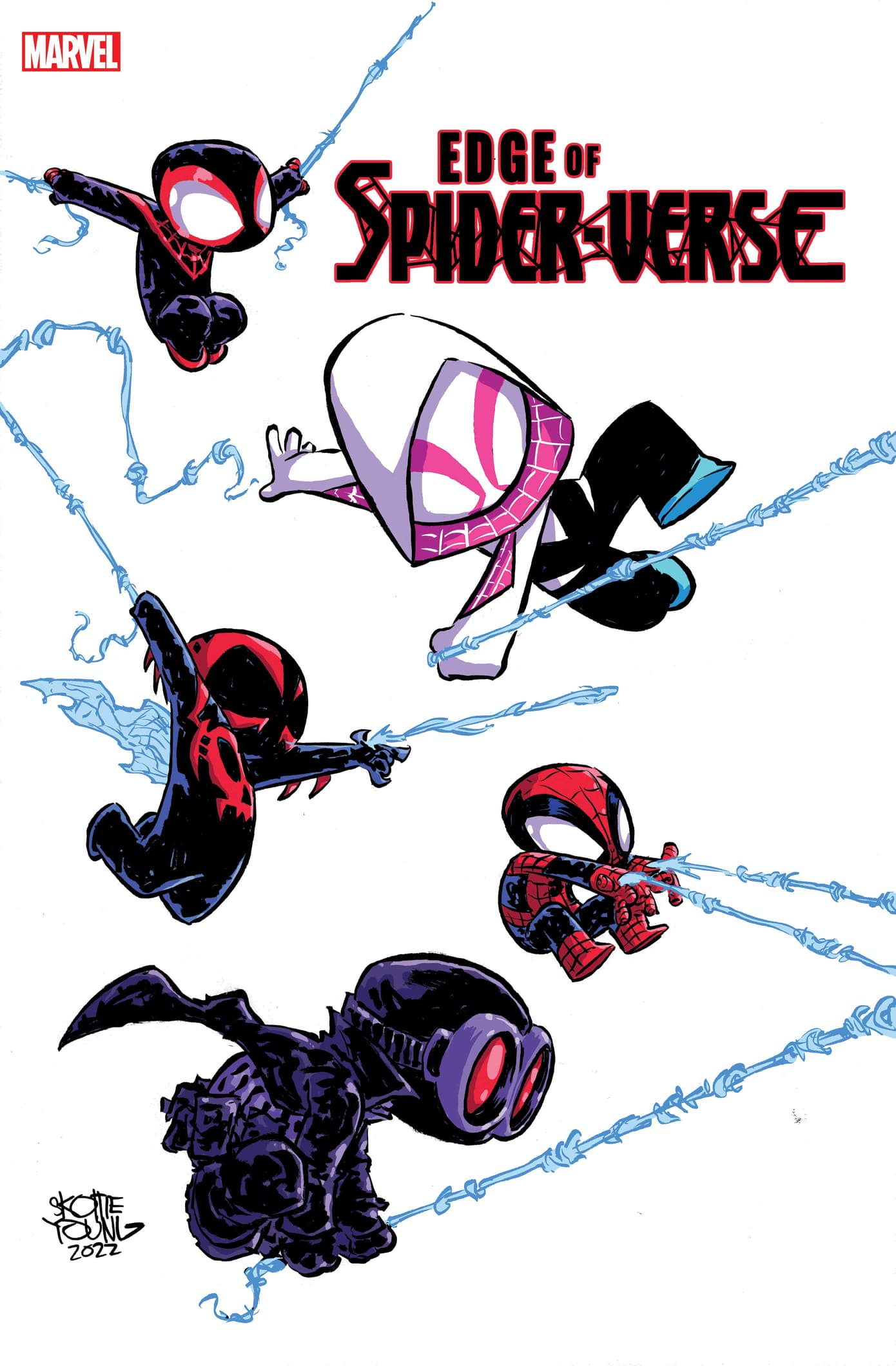 EDGE OF SPIDER-VERSE #1 cover by Skottie Young
