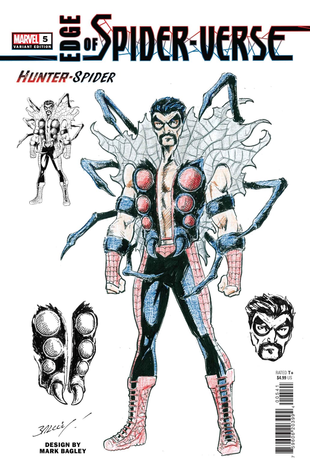 EDGE OF SPIDER-VERSE #5 Design Variant Cover by MARK BAGLEY