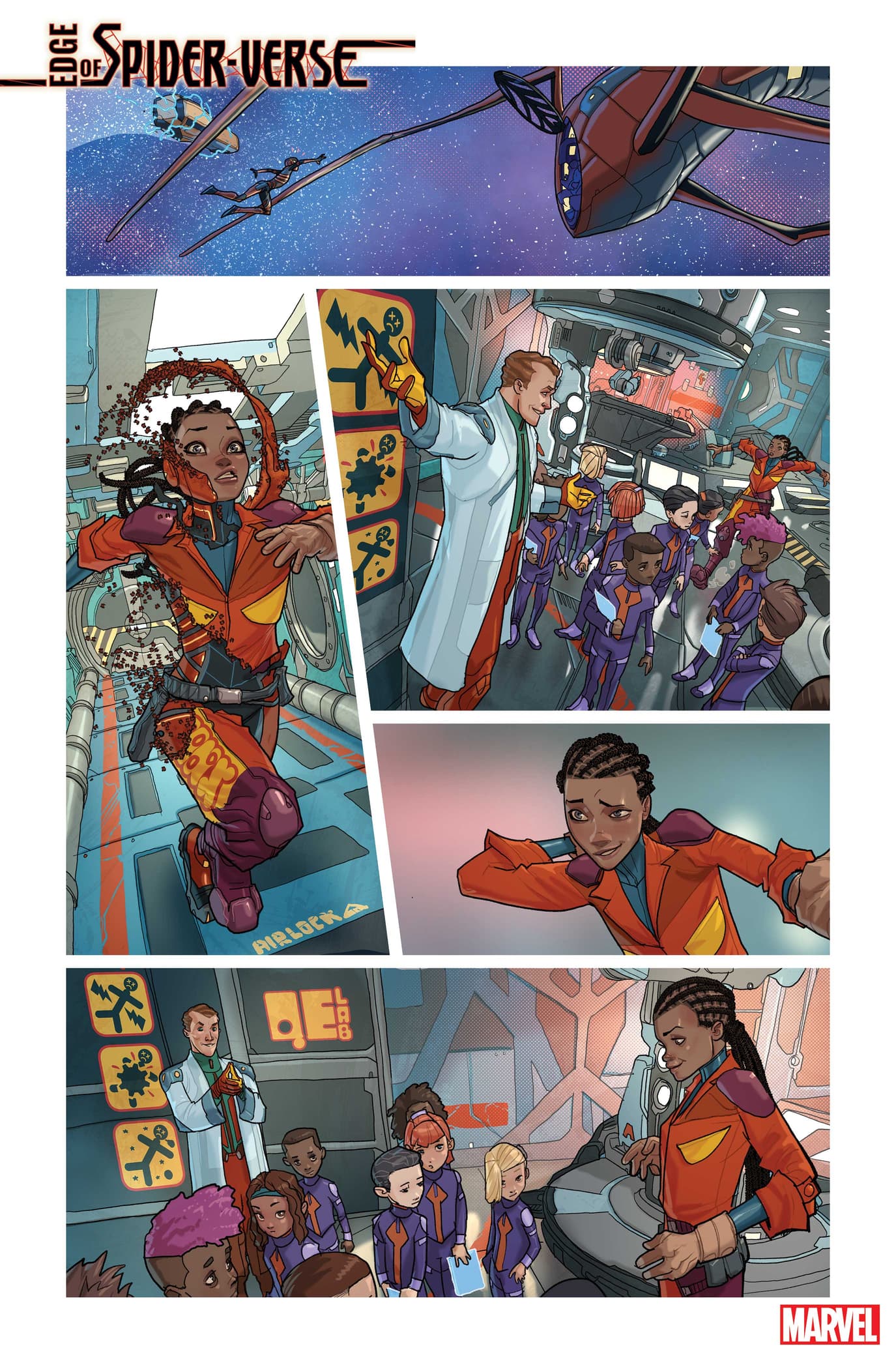 EDGE OF SPIDER-VERSE (2024) #3 interior artwork by Pete Woods