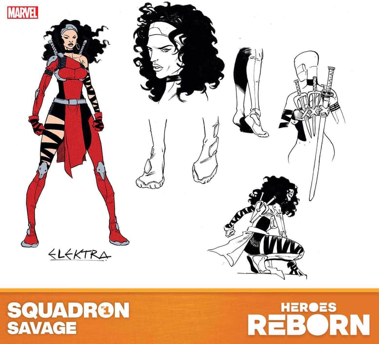 HEROES REBORN (2021) Elektra Design by Luca Pizzari
