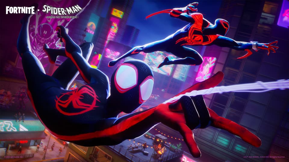 Web Slingers Miles Morales and Spider-Man 2099 Swing into Fortnite