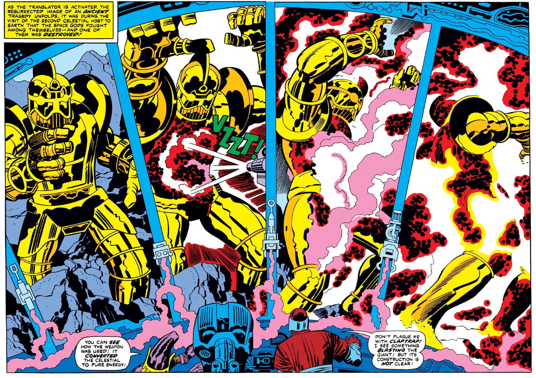 The end of a Celestial in ETERNALS (1976) #18.